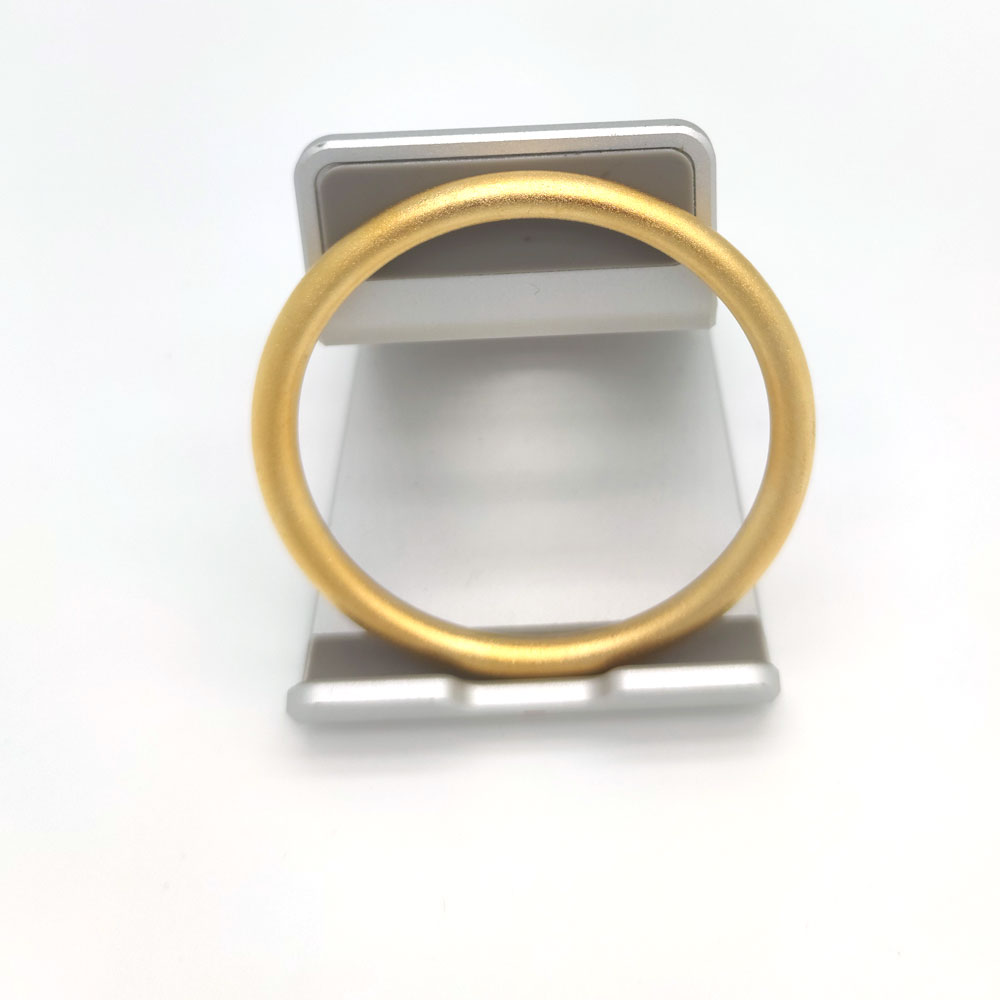 Classics 9k Solid Fine Gold AUTHENTIC Plain Circle Bangle Bracelet Heavy Wide 6MM 61 mm Diameter