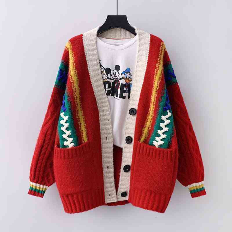 Women' Sweaters Solid-colored female sweater, loose and thick jacket with pocket rope, spring autumn fashion UO1O, 1# shoe box
Women' Sweaters Solid-colored female sweater, loose and thick jacket with pocket rope, spring autumn fashion UO1O, 1# shoe box