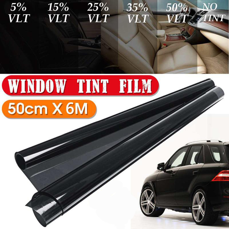 6M*0.5M Car Window Protective Film Black Tint Tinting Roll Kit VLT 8%,15%,25%,35%,50% UV-Proof Resistant for Auto
6M*0.5M Car Window Protective Film Black Tint Tinting Roll Kit VLT 8%,15%,25%,35%,50% UV-Proof Resistant for Auto