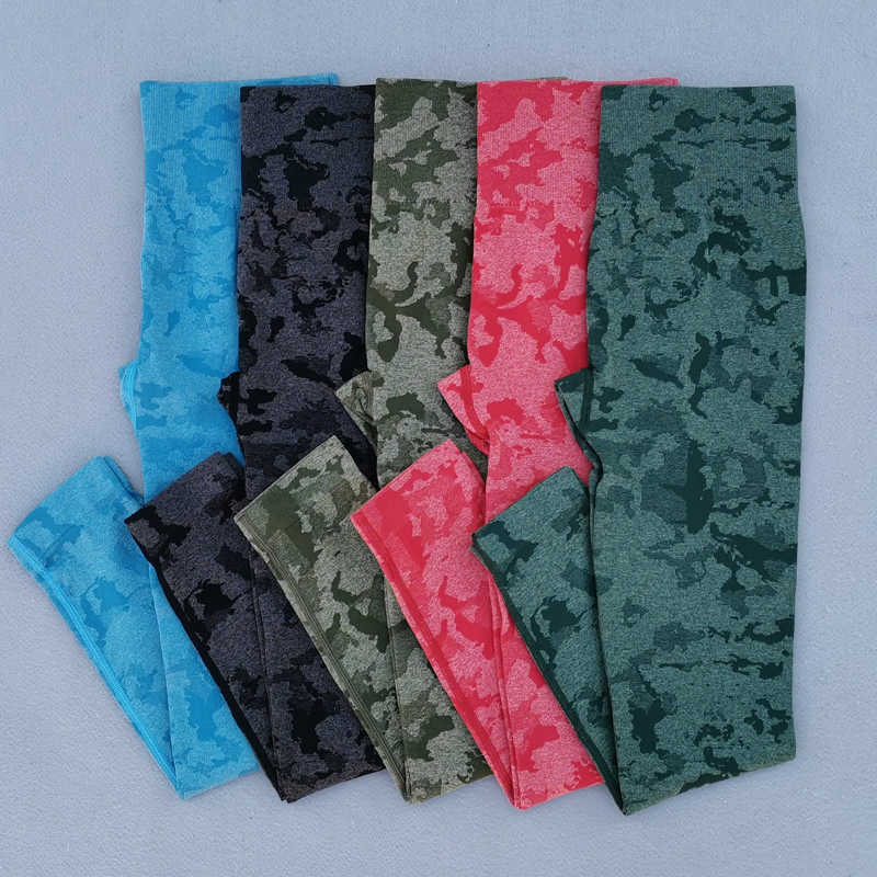 Camo Seamless Yoga Set Women Fitness Gym Clothing High Waist Leggings Sport Bra Camouflage Sports Suit Femme Sportswear CX220414