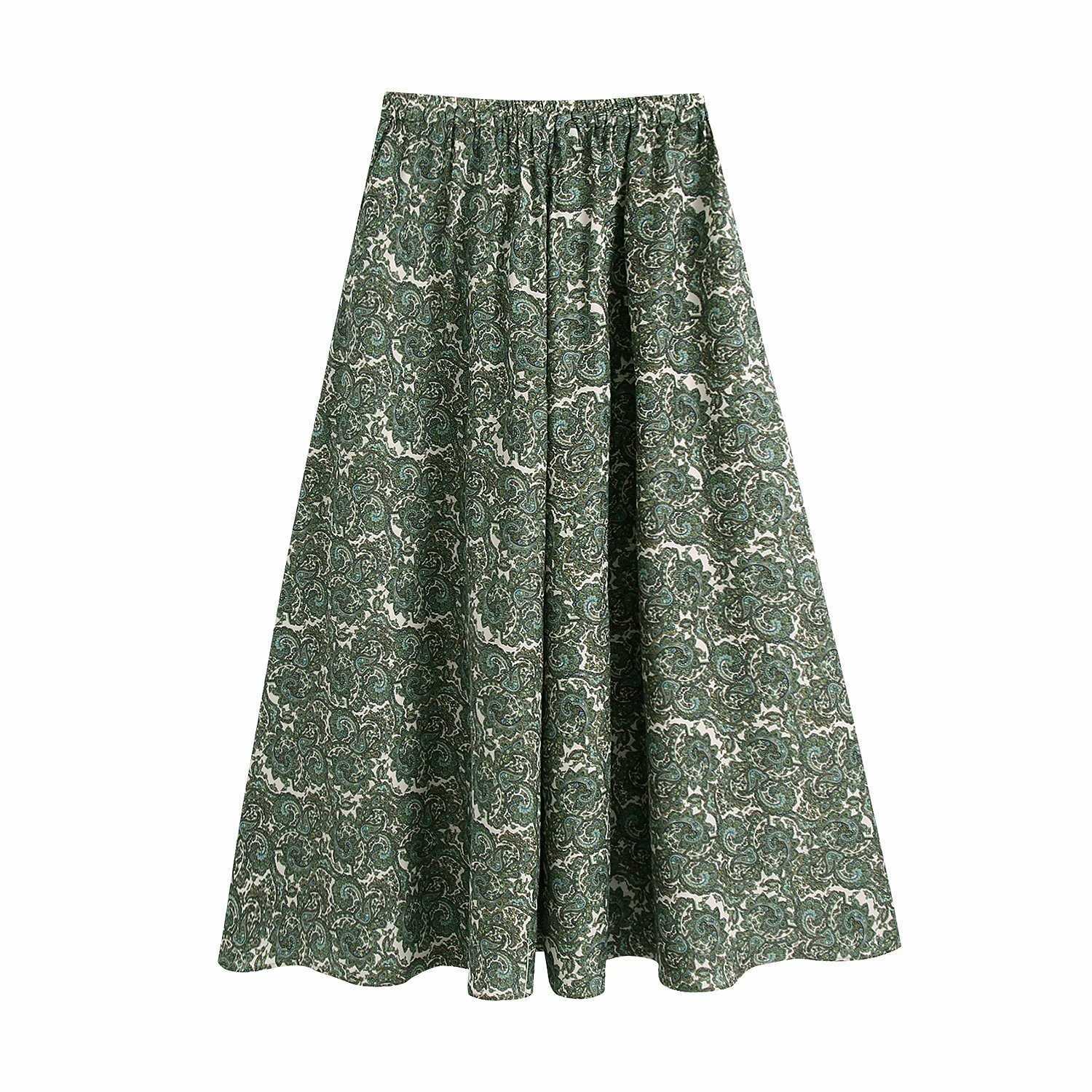 Women Skirt Flower Printed High-waist midi elegant High Street casual Vintage Women skirt ropa mujer falda 210709, As picture
Women Skirt Flower Printed High-waist midi elegant High Street casual Vintage Women skirt ropa mujer falda 210709, As picture