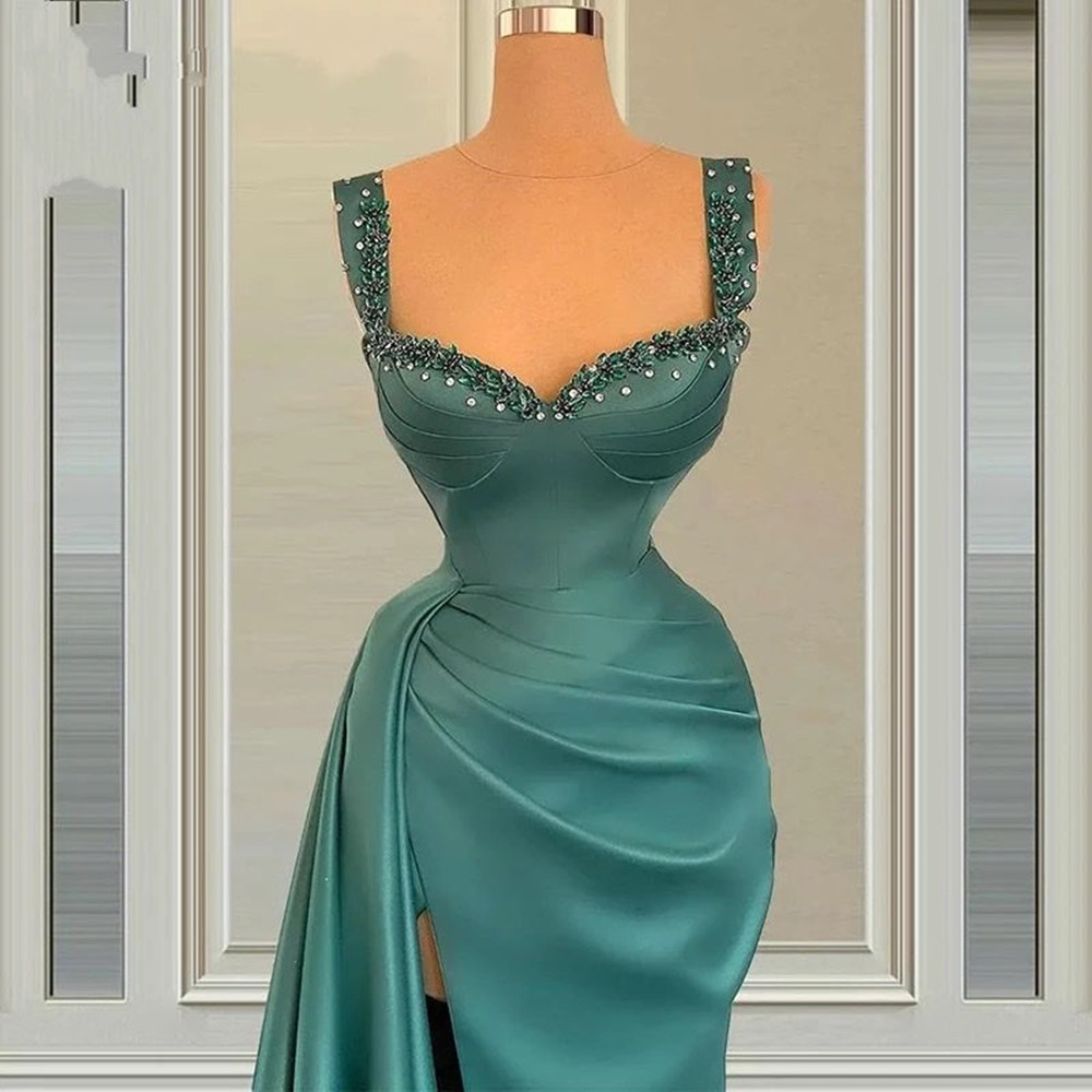 Green sexy split ends generous Prom Dress Evening Dresses with Beaded Crystals Pleat Satin Robe De Soiree Party, Dark navy
Green sexy split ends generous Prom Dress Evening Dresses with Beaded Crystals Pleat Satin Robe De Soiree Party, Dark navy