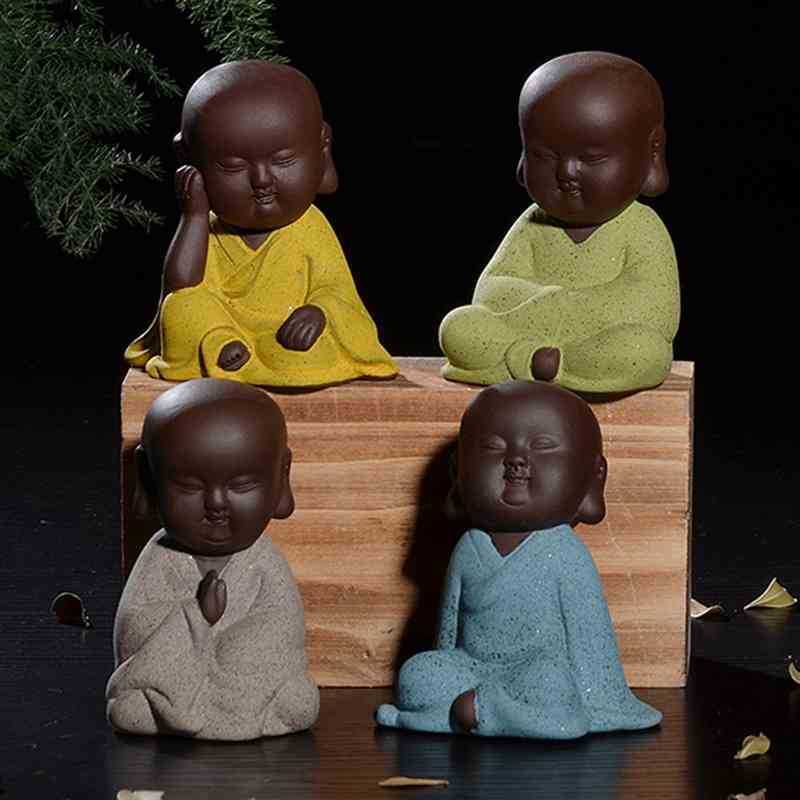 Tea pet creative handmade ceramic monk Zisha Zen little Shami home desktop decoration
Tea pet creative handmade ceramic monk Zisha Zen little Shami home desktop decoration