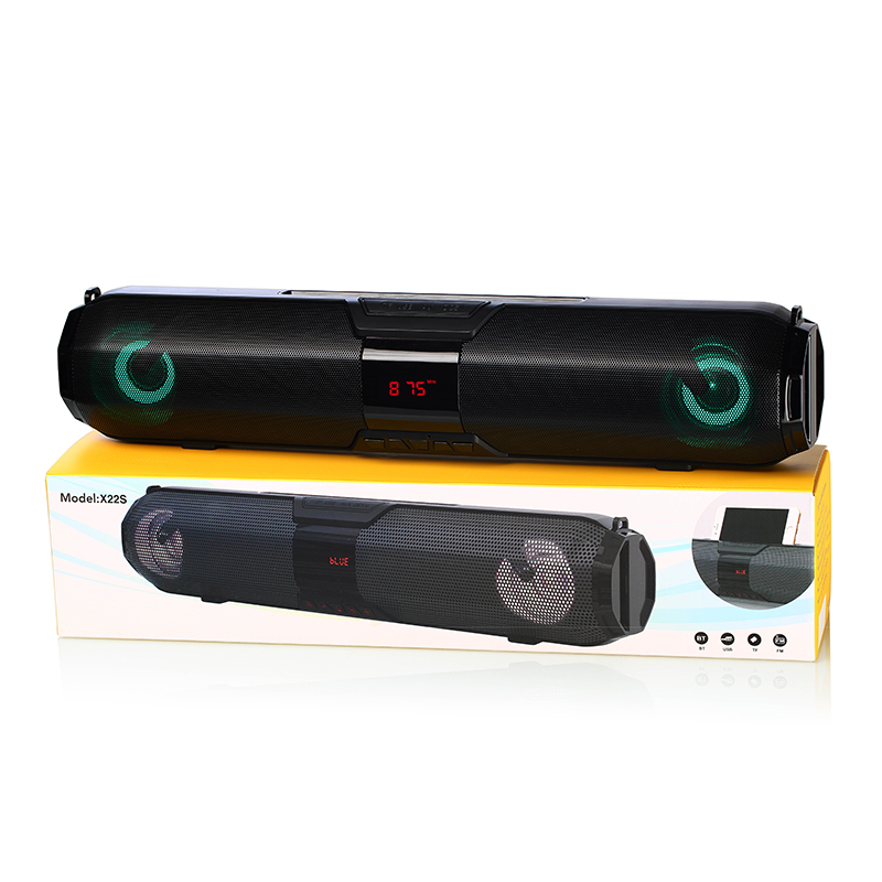 BT5.0 Sound Bar Wireless Speaker With LED Clock Display Screen Outdoor Portable sound box Subwoofer Support TWS TF Card FM Radio U Disk Handsfree Speakers
BT5.0 Sound Bar Wireless Speaker With LED Clock Display Screen Outdoor Portable sound box Subwoofer Support TWS TF Card FM Radio U Disk Handsfree Speakers