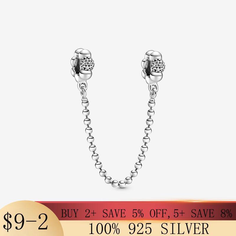 Other Silver Safety Chain 925 Sterling Pavé Bead Charm Beads Fit Original Bracelet DIY Jewelry Making
Other Silver Safety Chain 925 Sterling Pavé Bead Charm Beads Fit Original Bracelet DIY Jewelry Making