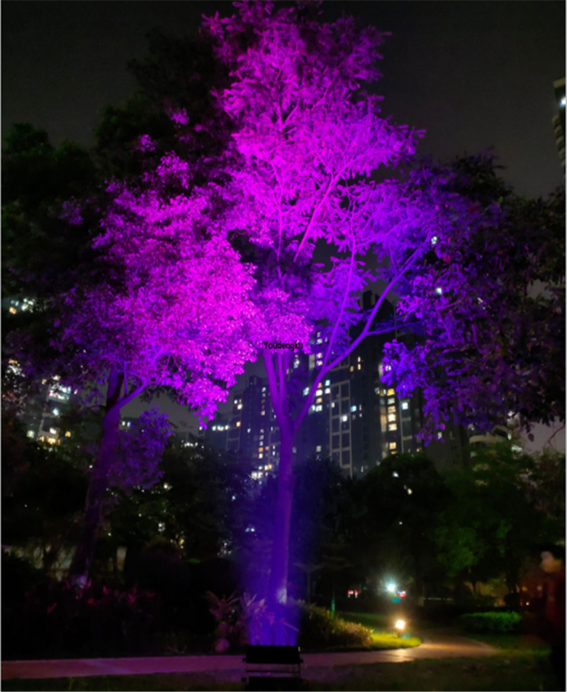 2pcs 24x18W RGBWA UV 6in1 christmas lights projector outside wirless led city color dmx dj waterproof led wall washer spotlight