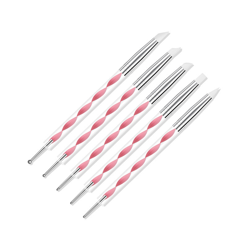 Nail Art Brushes Set Gradient Line Painting Dotting Pen Kit Acrylic Handle Gel Polish Crystal Brush Salon Nails Manicure Tools Pinceles Para Decoracio