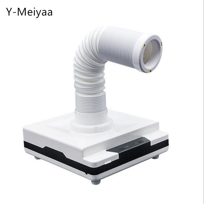 Nail Drill Accessories 2 IN 1 Powerful 60W Dust Collector Machine Extractor Fan For Manicure Vacuum Cleaner With Lamp Salon 40