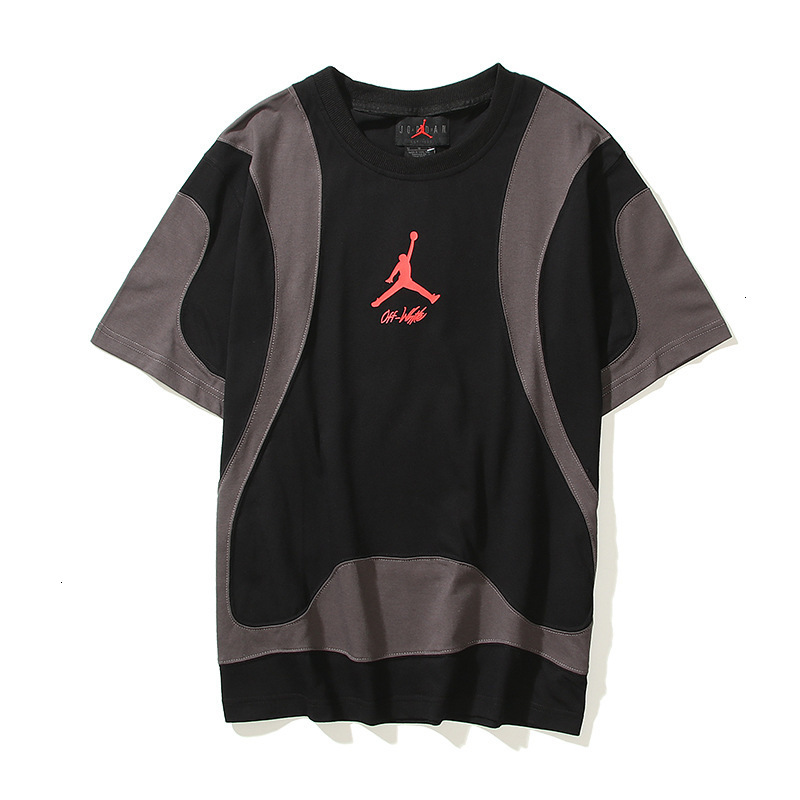 20ss Style Jumpman Off Black Cicada Wing Short Sleeve T-shirt Couple, White;black