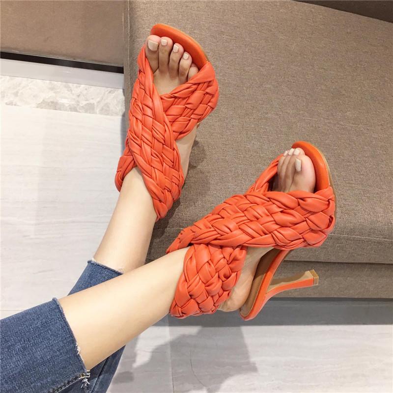 Sandals 2022 Sexy Women Comfortable Soft Leather Weave Female Summer Shoes Fashion Thin High Heels Gladiator 35-43, Black
Sandals 2022 Sexy Women Comfortable Soft Leather Weave Female Summer Shoes Fashion Thin High Heels Gladiator 35-43, Black
