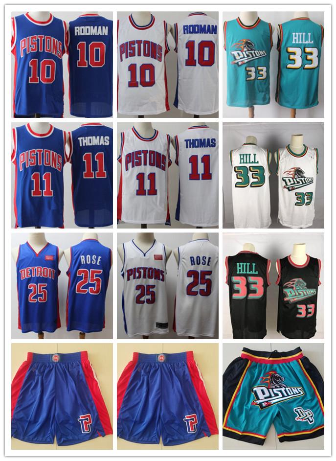Mens Detroit Pistons Throwback Grant 33 Hill Isiah 11 Thomas Dennis 10 Rodman blue white Basketball Shorts Basketball Jerseys, Black;red
Mens Detroit Pistons Throwback Grant 33 Hill Isiah 11 Thomas Dennis 10 Rodman blue white Basketball Shorts Basketball Jerseys, Black;red