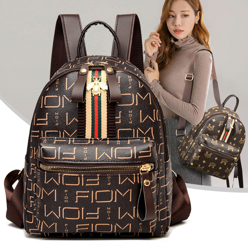 Women Backpacks Shoulder Bags 2021 Lady Backpack Large Capacity Purse Letter and Flower Printed School Bag PU Leather Purses
Women Backpacks Shoulder Bags 2021 Lady Backpack Large Capacity Purse Letter and Flower Printed School Bag PU Leather Purses