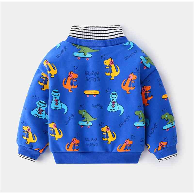 Children's Polar Fleece Sweater Autumn Winter Korean Kids Cartoon Warm Pullover Clothes Boy Long-sleeved Bottoming Shirt 210515