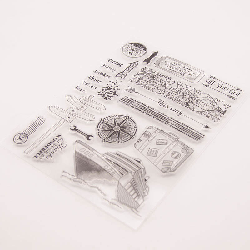 1 pcs Transparent stamp for Handbook Photo Album Decor sticker Handmade Gift Craft Card Making Decorative DIY Scrapbooking stamp