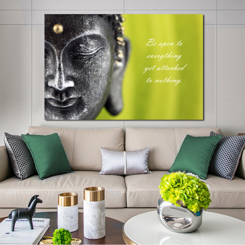 Buddha Inspirational Quotes Canvas Painting Wall Art Pictures For Living Room Study Posters And Prints Home Decor