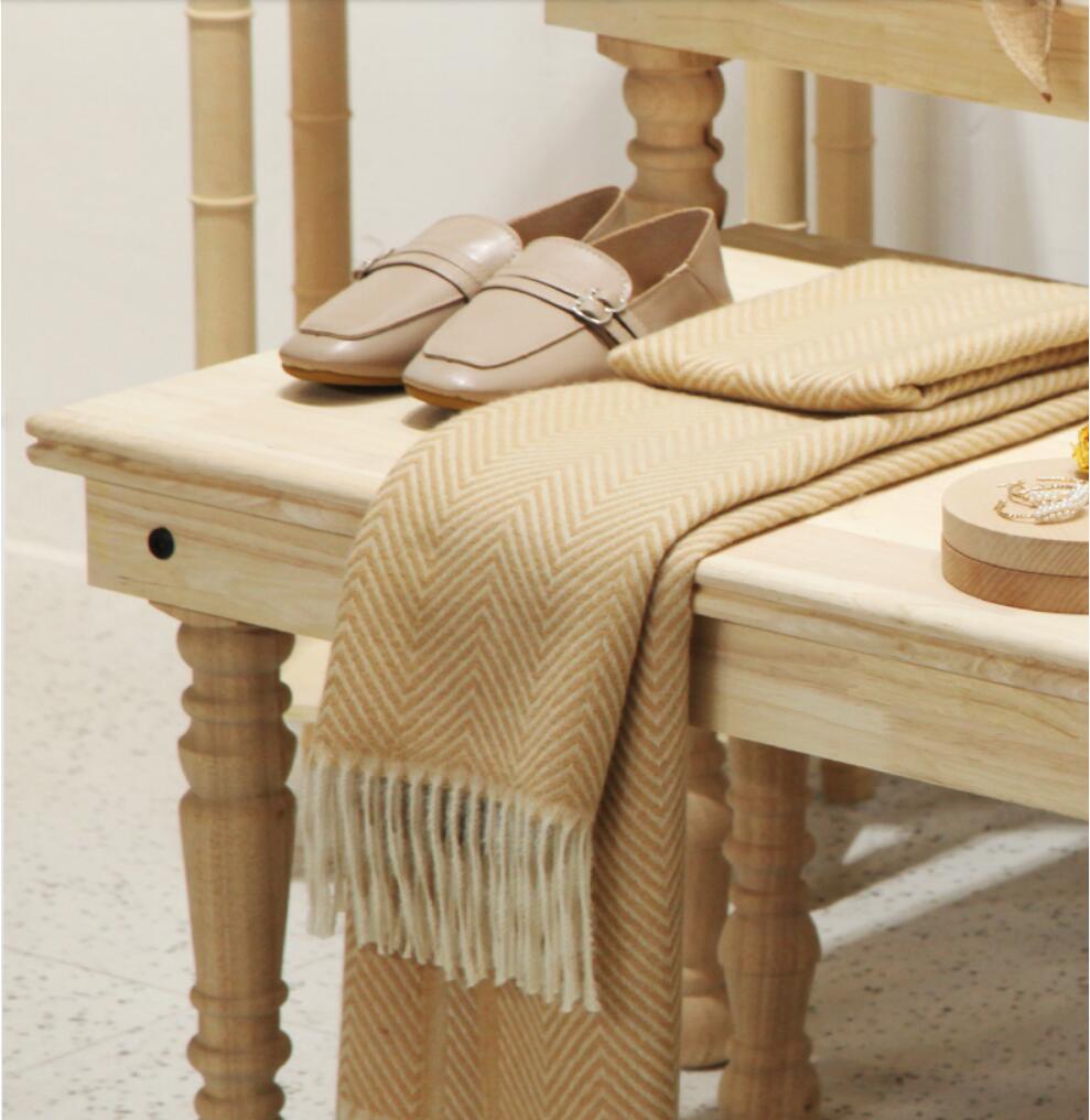 Clothing store display rack Storage Holders women's cloth show table water tables solid wood high and low booth decoration