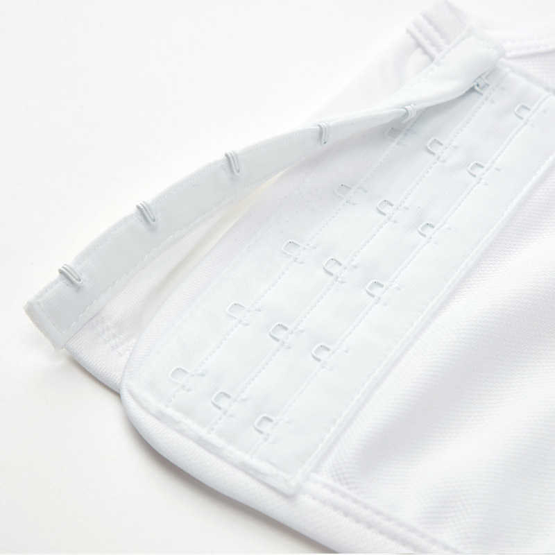 Ruoru Women Breast binder Buckle Short Chest Breast Binder Tops Shapers Casual Tran Top Breathable Buckle Tops Casual Vest H1018 - view 6