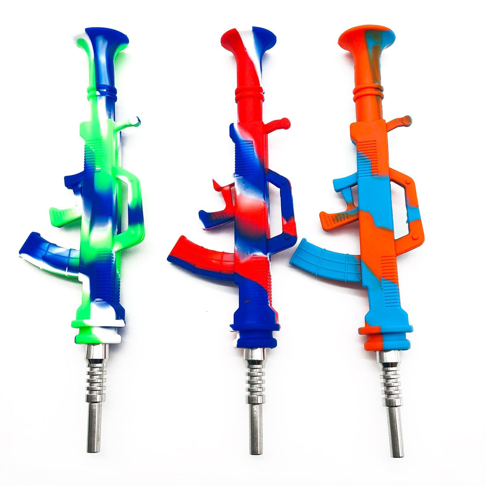Camouflage Silicone pipe nectar collecter smoking accessaries with titanium nail portable water pipes
Camouflage Silicone pipe nectar collecter smoking accessaries with titanium nail portable water pipes