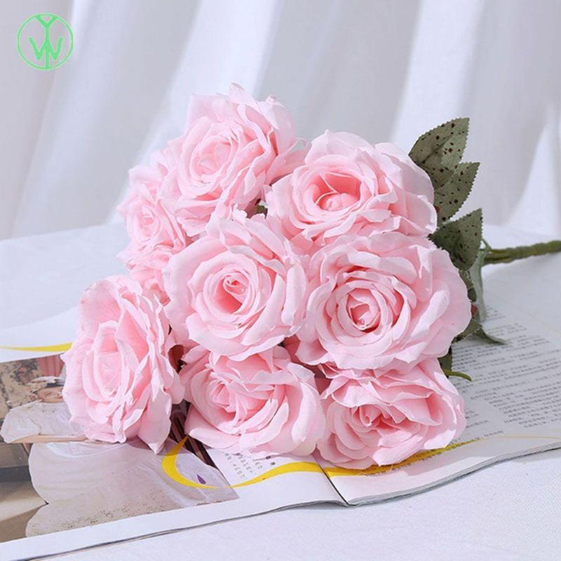 Decorative Flowers & Wreaths 9 Heads Artificial Silk Rose DIY Garland Party Supplies Fake Flower Floral Arrangement Home Decor Plants
Decorative Flowers & Wreaths 9 Heads Artificial Silk Rose DIY Garland Party Supplies Fake Flower Floral Arrangement Home Decor Plants