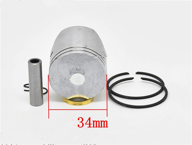 Piston kit 34mm for Zenoah HT603D HT753S 603D 753S hedge trimmer brush cutter cylinder piston rings pin clip assy replacement - view 3