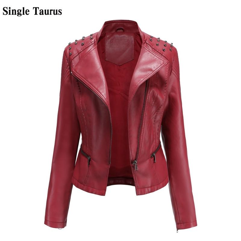 Fall Winter Famale Leather Jackets Turn-down Collar Long Sleeve PU Coat Women Streetwear England Fashion Jacket Biker Rivet Women's & Faux, Black
Fall Winter Famale Leather Jackets Turn-down Collar Long Sleeve PU Coat Women Streetwear England Fashion Jacket Biker Rivet Women's & Faux, Black