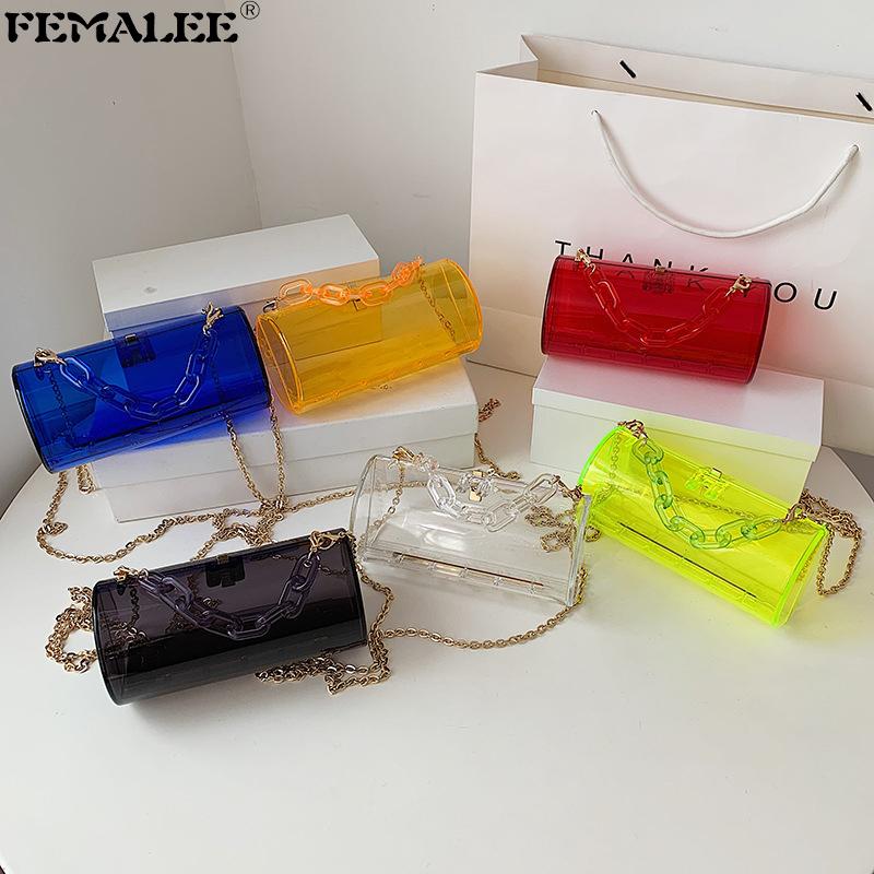 Evening Bags Transparent Acrylic Chain Jelly Women Handbags Clear PVC Mujer Mini Crossbody Shoulder Bolsas 2021 Trendy Simple Design Hand Ba
Evening Bags Transparent Acrylic Chain Jelly Women Handbags Clear PVC Mujer Mini Crossbody Shoulder Bolsas 2021 Trendy Simple Design Hand Ba