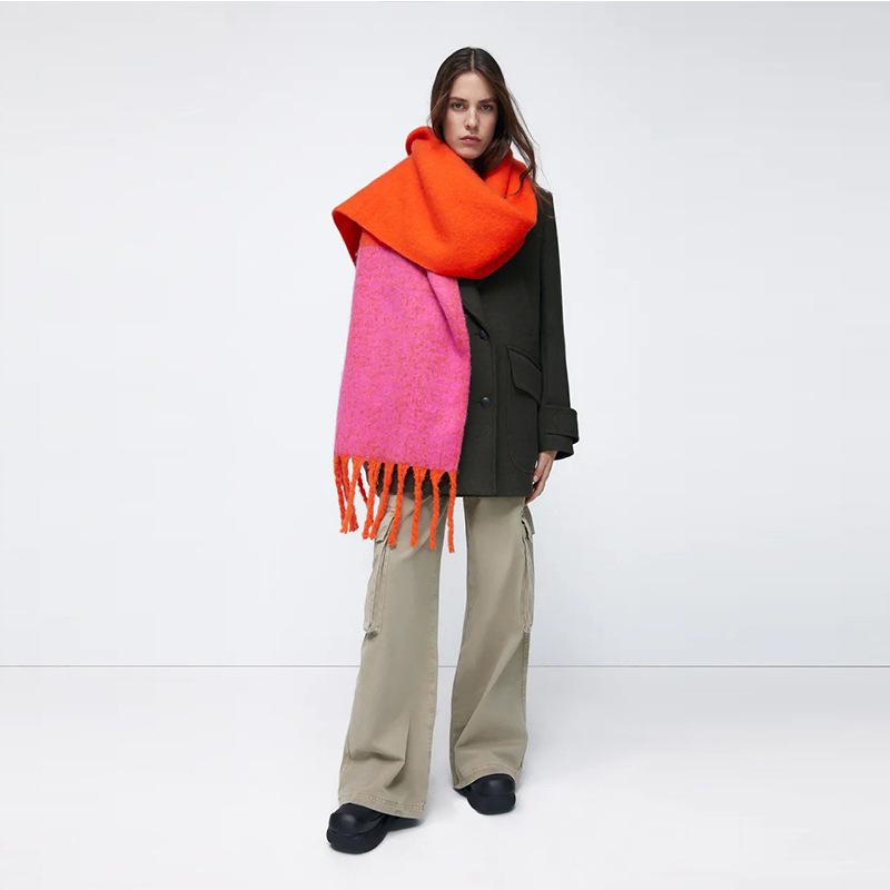 Scarves Japanese Korean Color Matching Scarf Winter Warm Cashmere Women Long Pashmina Foulard Female Lady Tassel Shawl Wraps
Scarves Japanese Korean Color Matching Scarf Winter Warm Cashmere Women Long Pashmina Foulard Female Lady Tassel Shawl Wraps