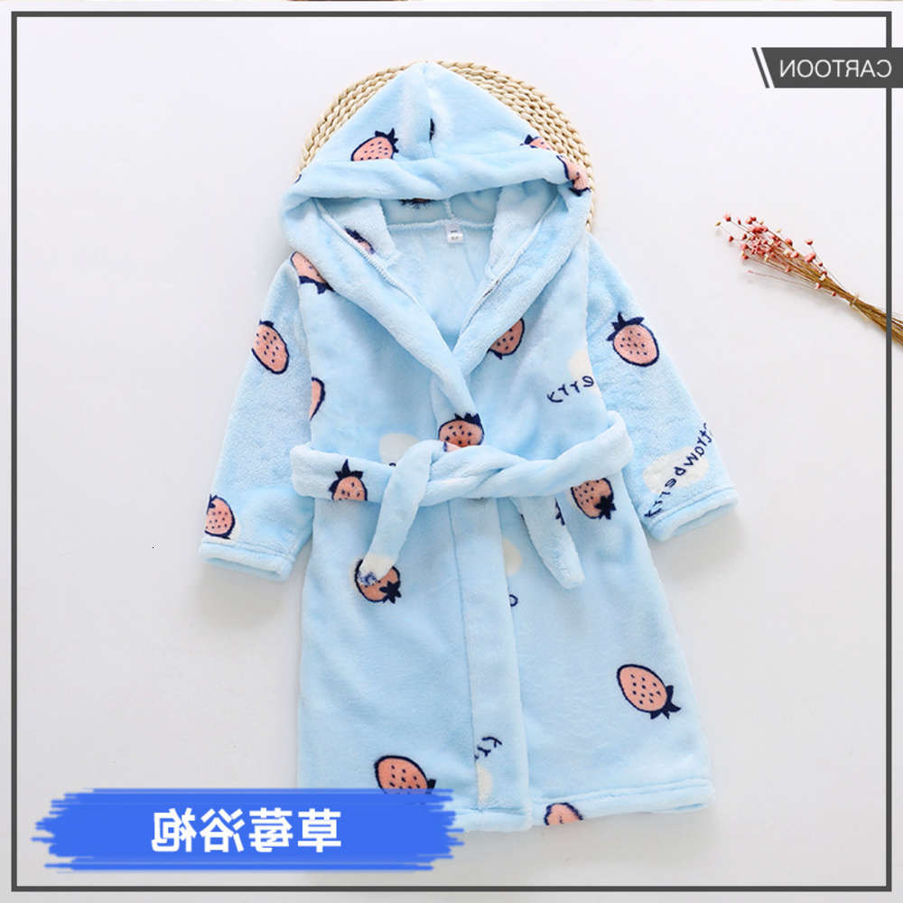 Strawberry bathrobe has various patterns, soft fabric, novel style, breathable and comfortable
Strawberry bathrobe has various patterns, soft fabric, novel style, breathable and comfortable