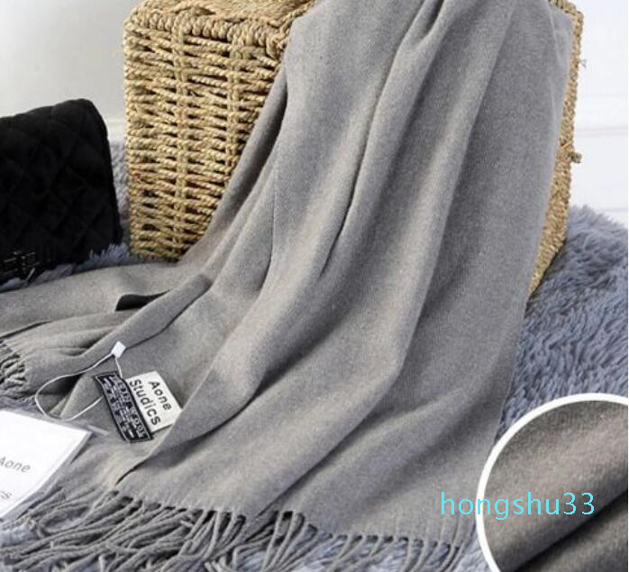 2021 winter 350 gram cashmere scarf high-end soft thick cashmere scarf fashion men's and women's scarf 200*70cm