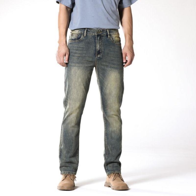 Men's Jeans Men Straight Classic Denim High Quality Cotton Retro Nostalgic Fit Pants Leg Solid Trousers
Men's Jeans Men Straight Classic Denim High Quality Cotton Retro Nostalgic Fit Pants Leg Solid Trousers