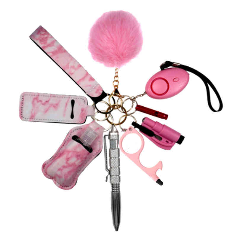 Self Defense Ring Keychain For Women Portachiavi Donna Alarm Tactical Pen Personal Defence Key Chain Set Girls Gifts Armas
Self Defense Ring Keychain For Women Portachiavi Donna Alarm Tactical Pen Personal Defence Key Chain Set Girls Gifts Armas