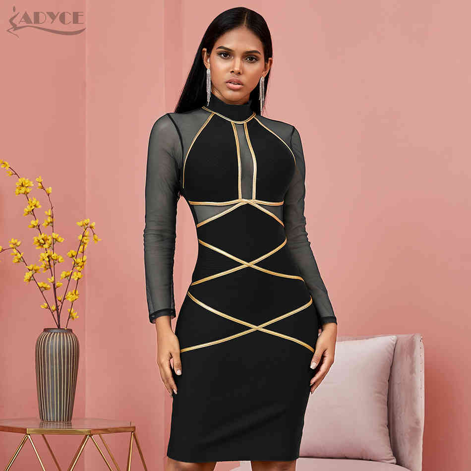 Spring Long Sleeve Green Lace Bandage Dress Women Sexy Hollow Out Club Mini Celebrity Evening Runway Party 210423