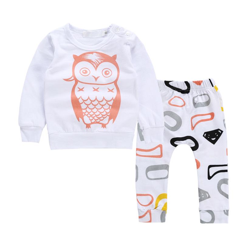 Clothing Sets 2Pcs/Set Baby Girls Suit Cartoon Boys Pullover T-Shirts+Pant Children Outfits Long Sleeve Born Infant Costumes A407, White
Clothing Sets 2Pcs/Set Baby Girls Suit Cartoon Boys Pullover T-Shirts+Pant Children Outfits Long Sleeve Born Infant Costumes A407, White