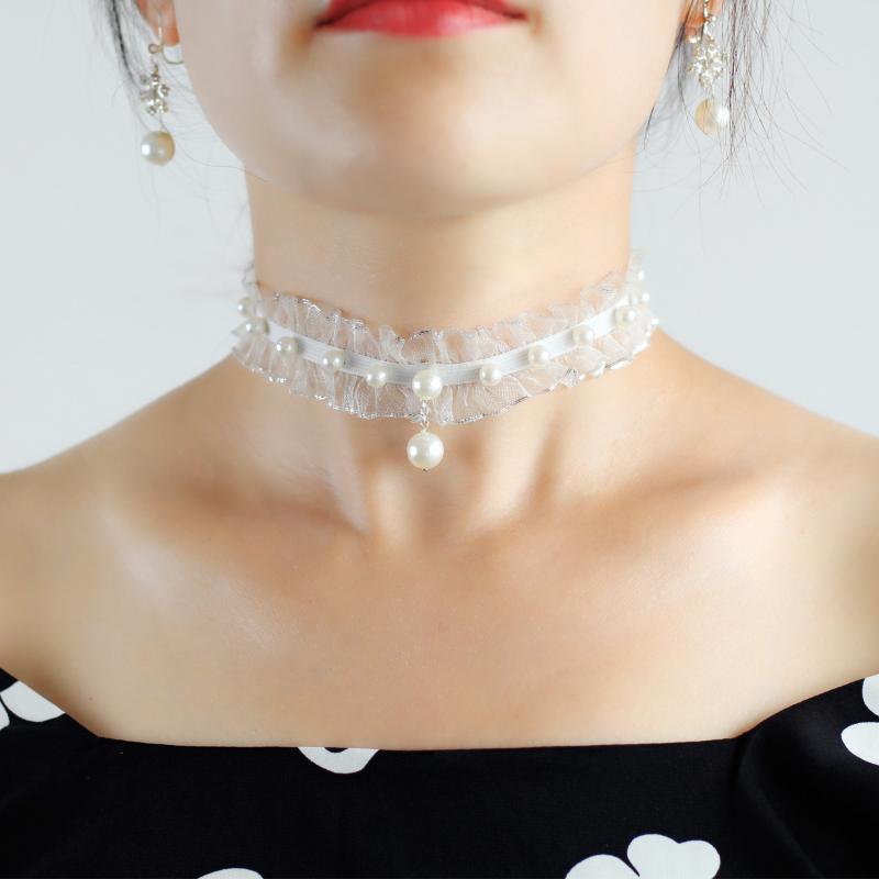 Headpieces Elegant Bridal Neck Strap Lace Pearl Pendant Neckwear For Wedding Travel Studio Po Daily Life JL003
Headpieces Elegant Bridal Neck Strap Lace Pearl Pendant Neckwear For Wedding Travel Studio Po Daily Life JL003