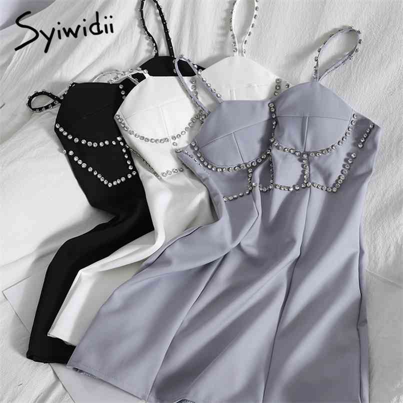Fashion High Waist Sexy Camis Dresses Women Back Zipper Sleeveless A-line Solid Blue White Clothing Summer Korean 210607
Fashion High Waist Sexy Camis Dresses Women Back Zipper Sleeveless A-line Solid Blue White Clothing Summer Korean 210607