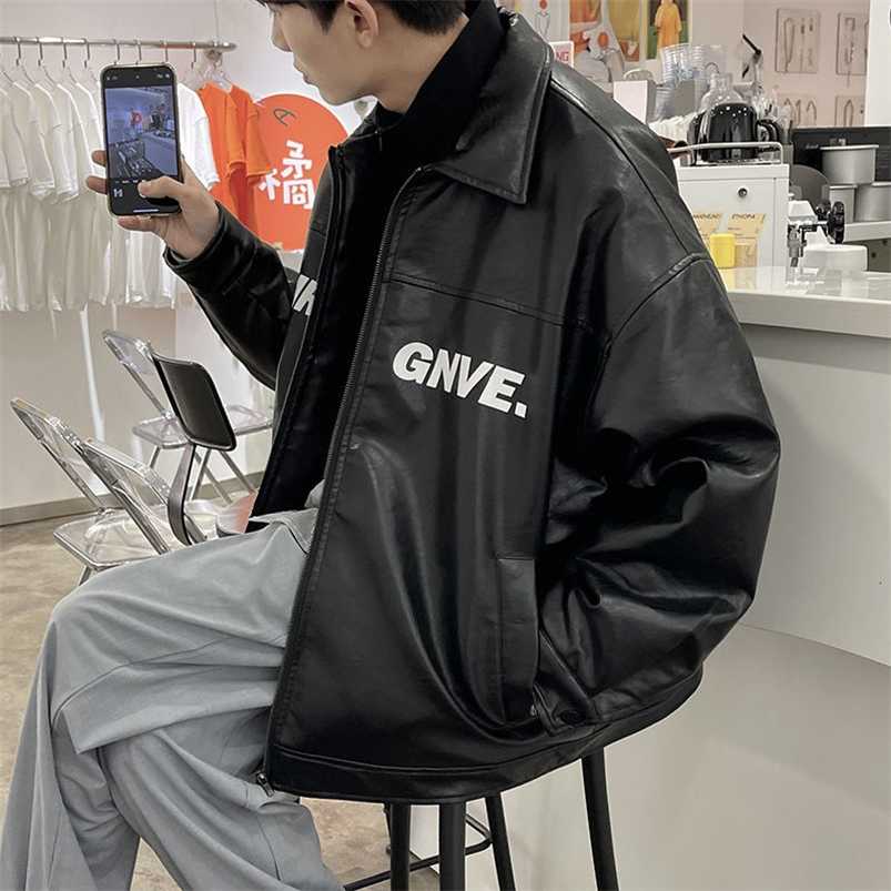 Privathinker Letter Graphic Oversize Men's Leather Jacket Autumn Korean Style Harajuku Male Winter Coat Hip Hop Streetwear 211111, Black
Privathinker Letter Graphic Oversize Men's Leather Jacket Autumn Korean Style Harajuku Male Winter Coat Hip Hop Streetwear 211111, Black