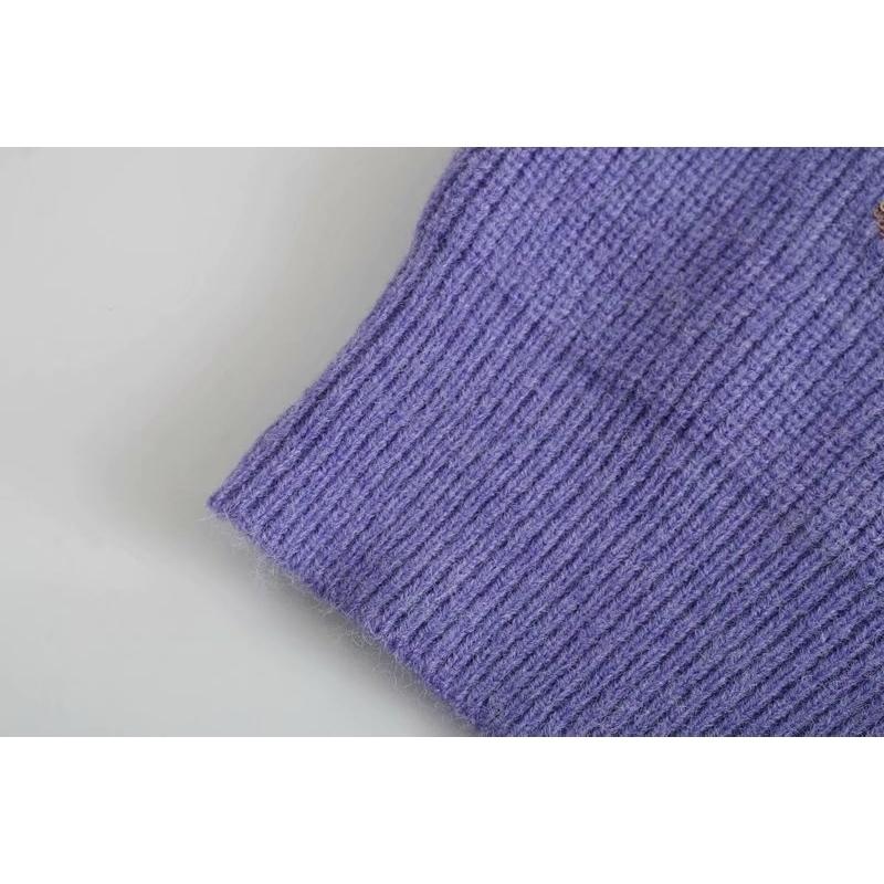 sexy v neck women short cardigan summer bow sequins ladies sweaters purple casual female knitwears girls shirts 210521