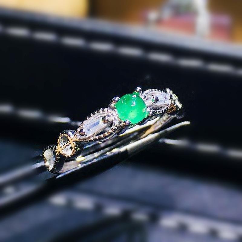 Cluster Rings Natural Real Emerald Round Small Ring Per Jewelry 3*3mm 0.15ct Gemstone 925 Sterling Silver Fine J210637, Golden;silver
Cluster Rings Natural Real Emerald Round Small Ring Per Jewelry 3*3mm 0.15ct Gemstone 925 Sterling Silver Fine J210637, Golden;silver