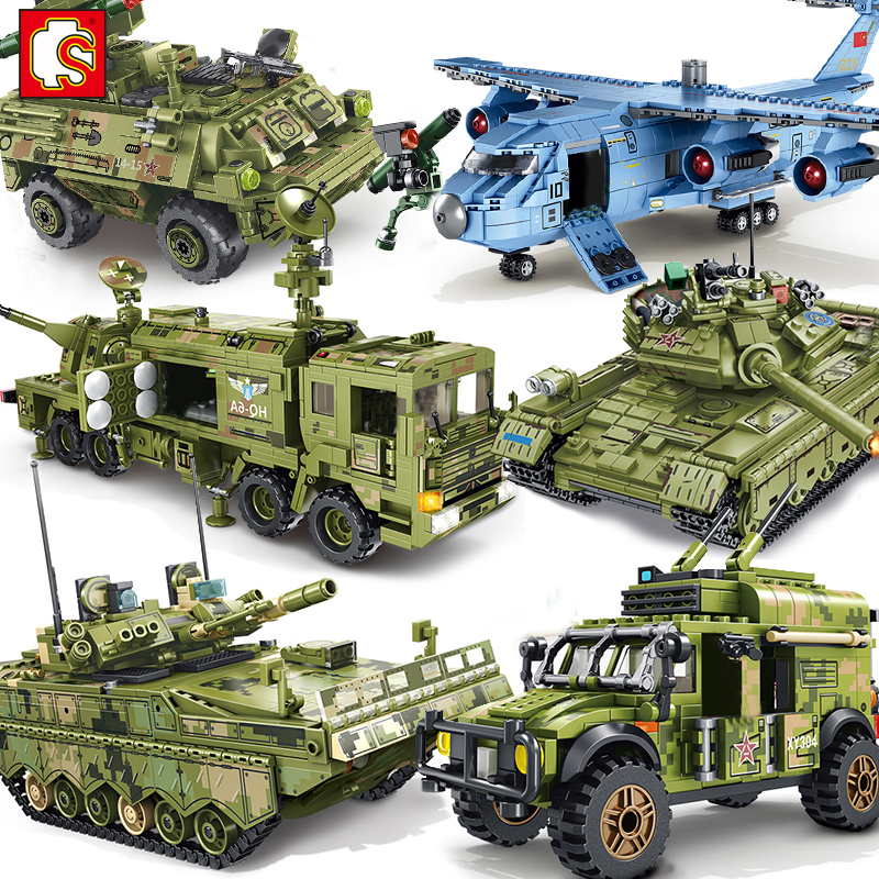 Sembo Block Military Panzer Tank Helicopters Armored Car Building Blocks Army Truck Aircraft SWAT WW2 Soldiers Construction Toy
Sembo Block Military Panzer Tank Helicopters Armored Car Building Blocks Army Truck Aircraft SWAT WW2 Soldiers Construction Toy