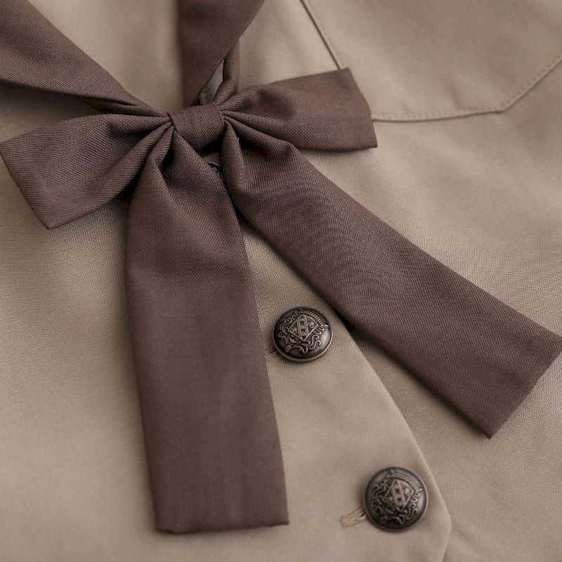 Kawaii Japanese sailor suit JK uniform student jacket school college style long sleeve female spring autumn Brown 210526