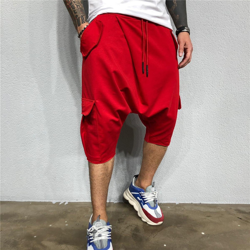 Men Harem Cotton Pants Hip Hop Loose Shorts Solid Color Streetwear Capris Trousers, Black
Men Harem Cotton Pants Hip Hop Loose Shorts Solid Color Streetwear Capris Trousers, Black