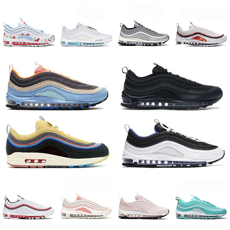 97 mens running max shoes triple black white 97s silver metallic gold bred game royal men women sports sneakers Training -46, Need socks (3pair)
97 mens running max shoes triple black white 97s silver metallic gold bred game royal men women sports sneakers Training -46, Need socks (3pair)
