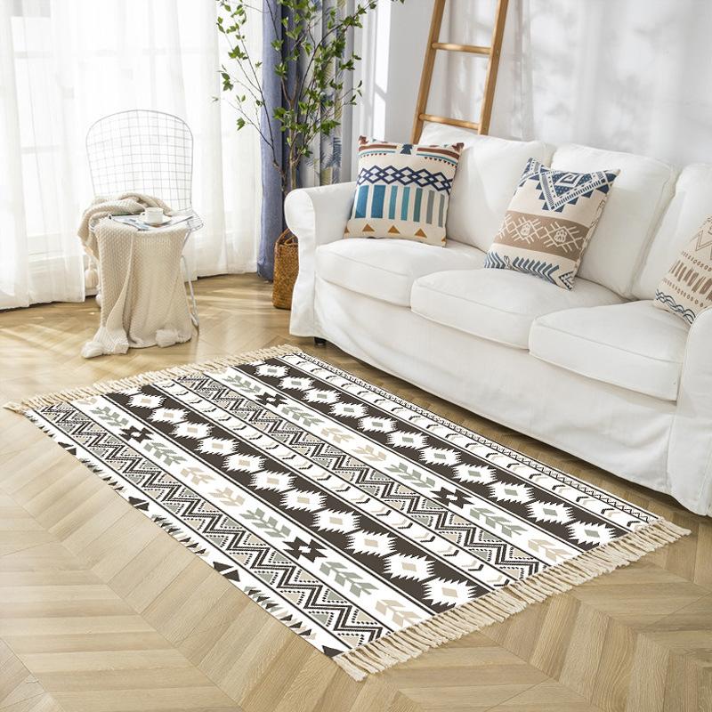 Carpets ONEPACE Bedroom Living Room Bedside Carpet Floor Mats Striped Cotton And Linen Rectangular Fringed Rugs, Multicolor 1
Carpets ONEPACE Bedroom Living Room Bedside Carpet Floor Mats Striped Cotton And Linen Rectangular Fringed Rugs, Multicolor 1