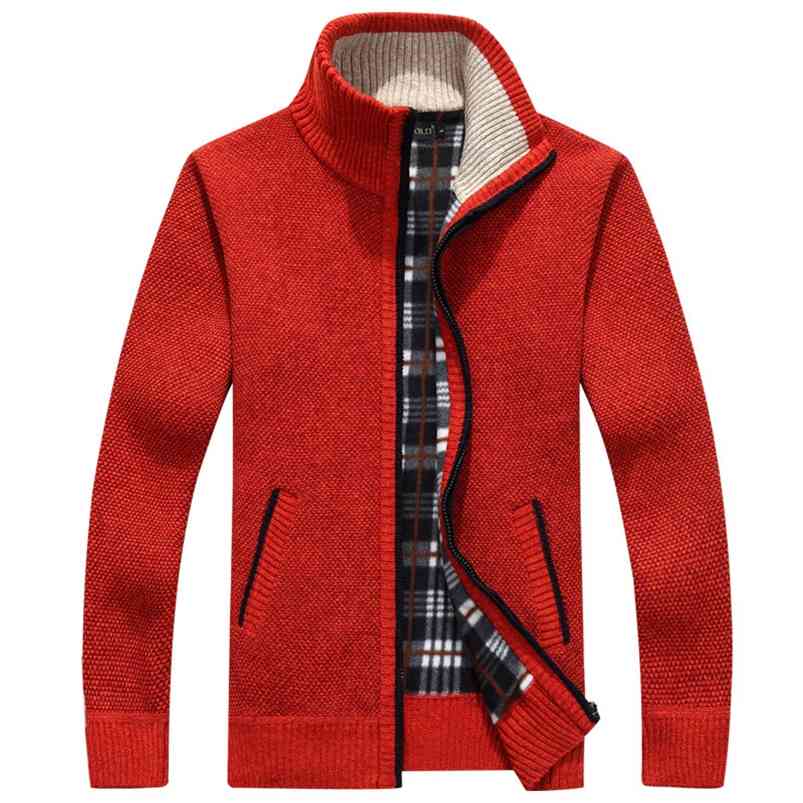 cardigan men autumn Winter Warm Wool Cardigan men's sweater with a zipper Casual Knitwear Male Clothes chompas para hombre 210818