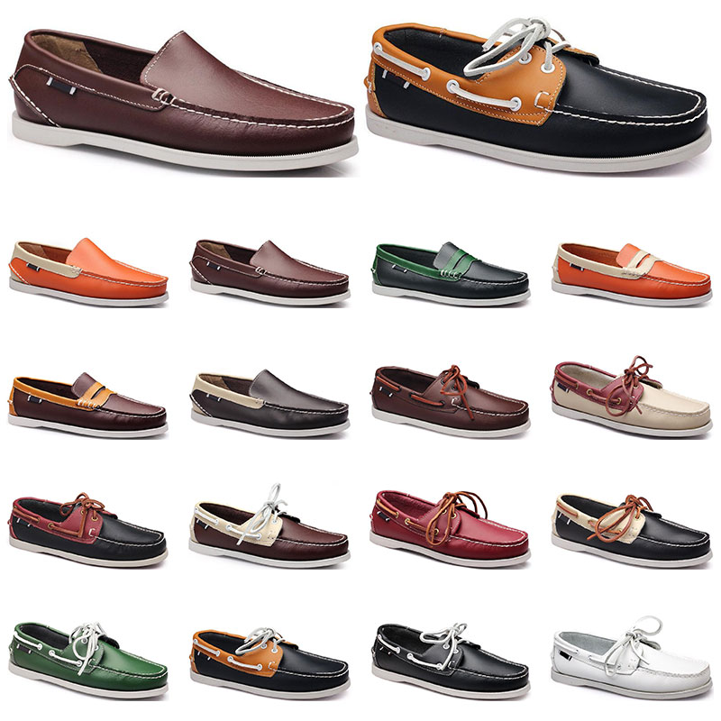 Womens sneakers Sailing shoe mens casual leather shoes black white red green orange brown outdoor trainers size 38-45 thirty two, 14 
Womens sneakers Sailing shoe mens casual leather shoes black white red green orange brown outdoor trainers size 38-45 thirty two, 14