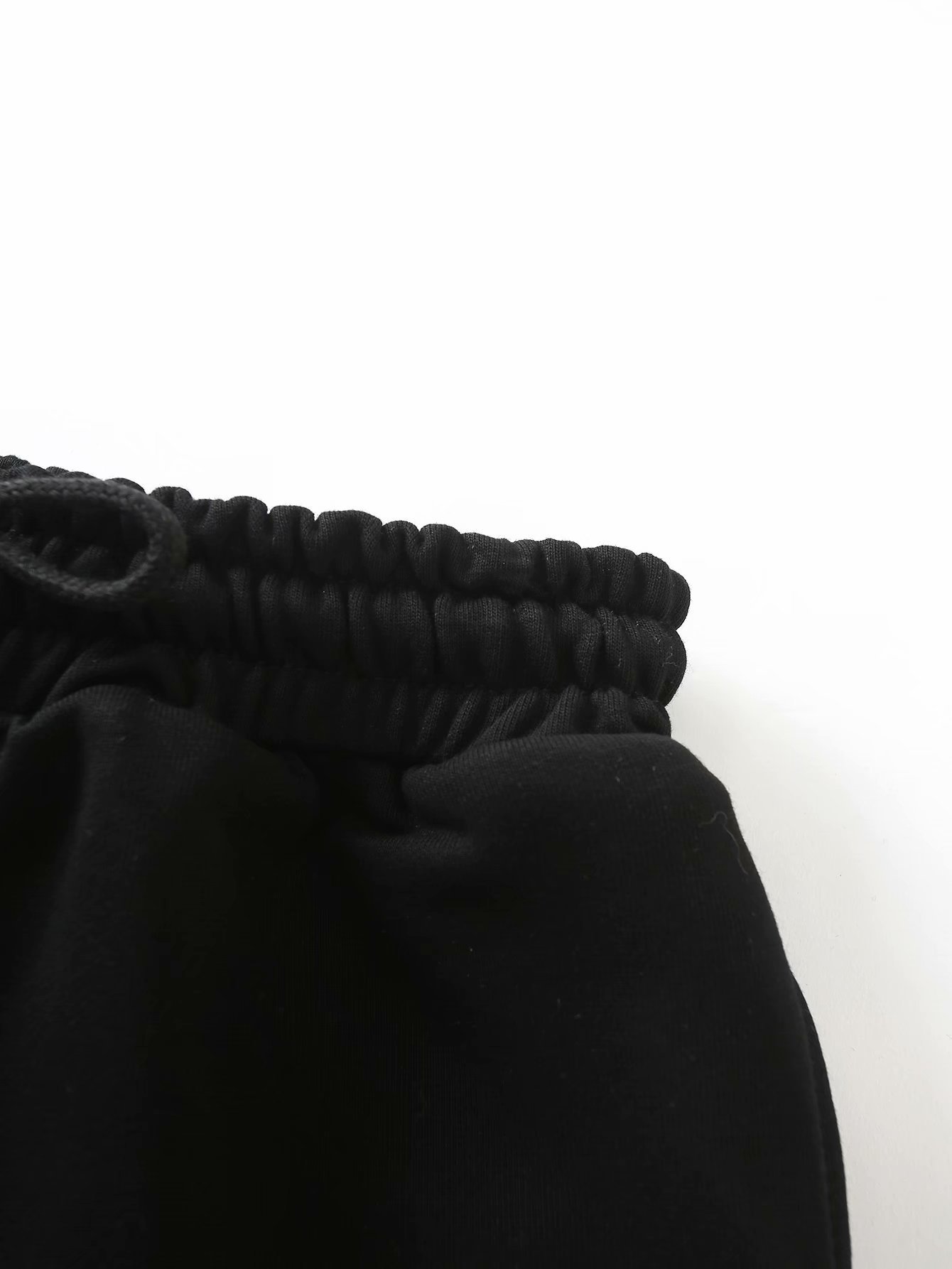 Vintage Gray Stitching Straight Elastic Belt Women Shorts Fashion Casual Loose Pants Chic Female 210507