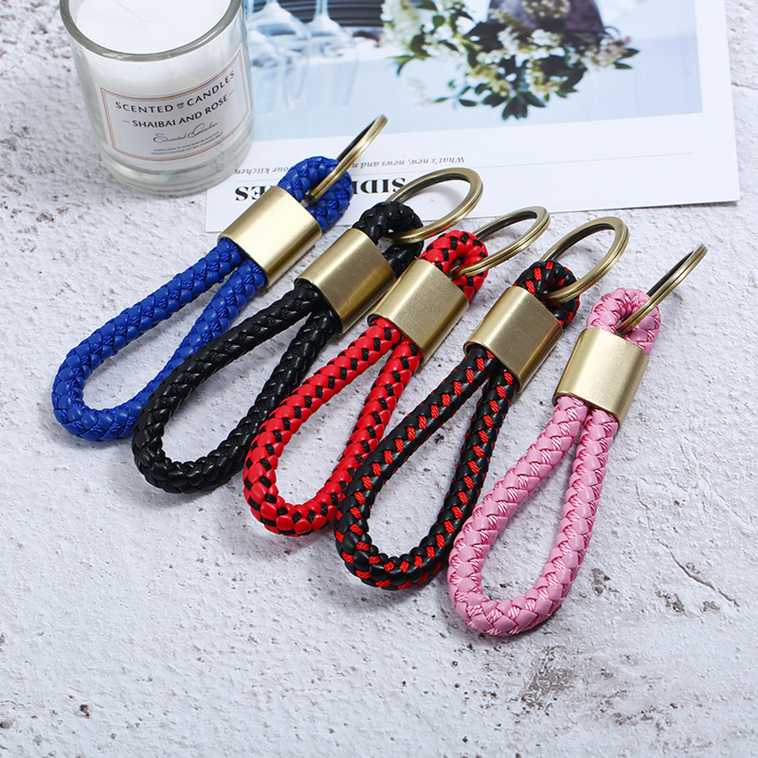 Hand made Weave Key Ring Ancient Silver Bronze Rings Keychain Bag Hangs for Women Men Fashion Jewelry Will and Sandy Black Red Blue
Hand made Weave Key Ring Ancient Silver Bronze Rings Keychain Bag Hangs for Women Men Fashion Jewelry Will and Sandy Black Red Blue