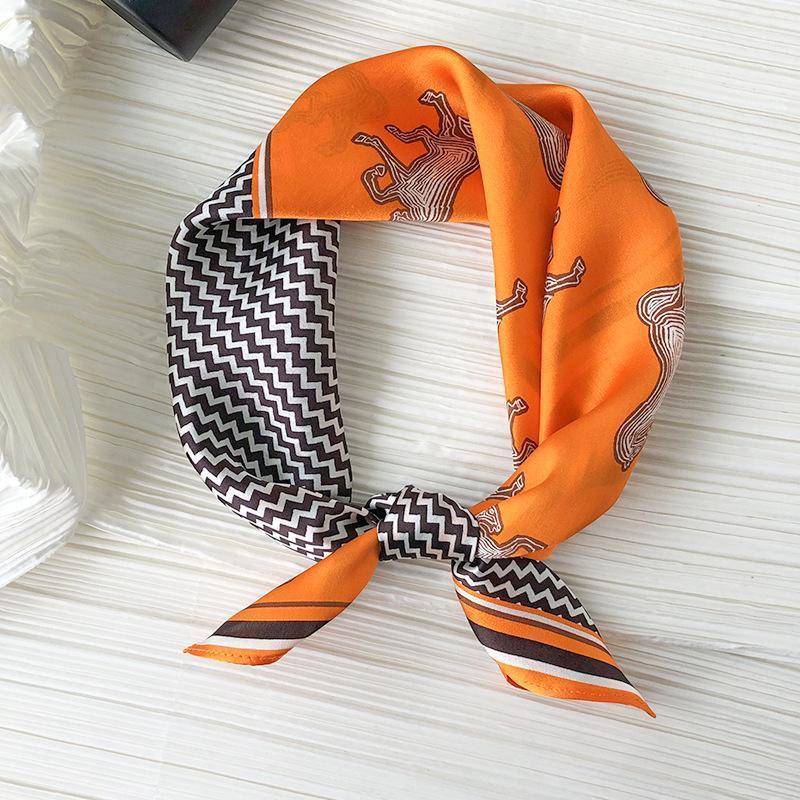 Scarves Luxury 100% Silk Scarf Shiny Bandana Women Fashion Horse & Ripple Print Kerchief Head Neck Hairband Turban 53*53cm, Blue;gray
Scarves Luxury 100% Silk Scarf Shiny Bandana Women Fashion Horse & Ripple Print Kerchief Head Neck Hairband Turban 53*53cm, Blue;gray