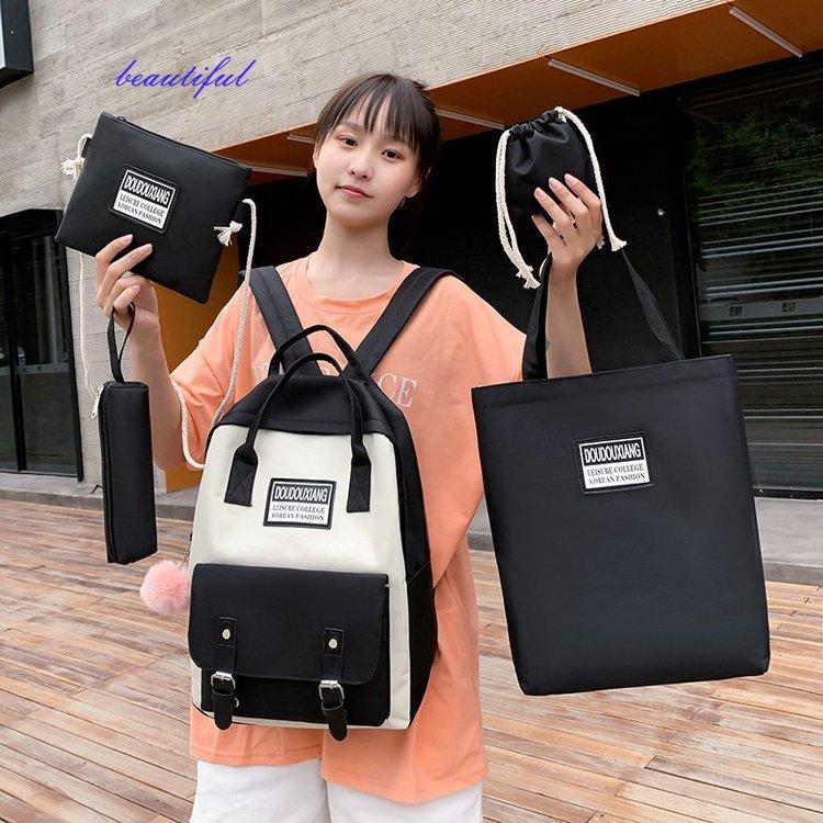 School Bags 5 Piece/Set High Backpack For Teenage Girls Canvas Travel Women Bookbags Teen Student Schoolbag
School Bags 5 Piece/Set High Backpack For Teenage Girls Canvas Travel Women Bookbags Teen Student Schoolbag