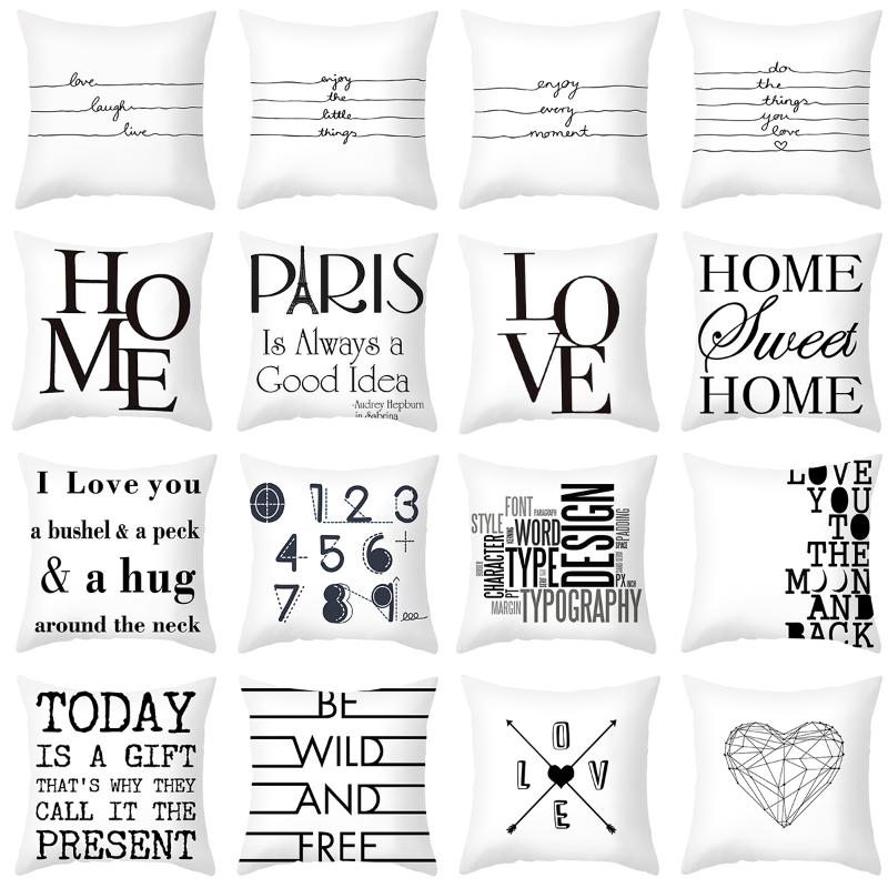 Cushion/Decorative Pillow Zerolife Case 45x45 Cm Black White Letter Polyester Cushion Cover For Home Bedroom Decoration Throw, 32201
Cushion/Decorative Pillow Zerolife Case 45x45 Cm Black White Letter Polyester Cushion Cover For Home Bedroom Decoration Throw, 32201